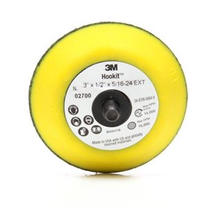 3M 7100001985 – HOOKIT™ DISC PAD, 02700, YELLOW, 3 IN X 1 / 2 IN (76.2 MM X 12.7 MM), 1 PER PACK