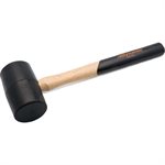 DYNAMIC TOOLS D041001 - 1.5LB RUBBER MALLET, HICKORY HANDLE