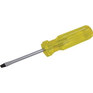 GRAY TOOLS 10603 - SLOTTED CABINET SCREWDRIVER, 3" BLADE LENGTH, .028 X 3 / 16" TIP