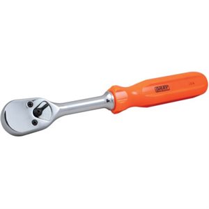GRAY TOOLS 20840 - 3 / 8" DRIVE 40 TOOTH REVERSIBLE RATCHET, SCREWDRIVER HANDLE, 9" LONG