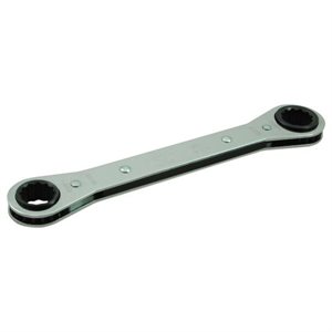 GRAY TOOLS 5004 - 5 / 8" X 11 / 16" 12 POINT, FLAT RATCHETING BOX WRENCH, MIRROR CHROME FINISH