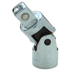 GRAY TOOLS 709 - 1 / 2" DRIVE CHROME UNIVERSAL JOINT, 2-1 / 2" LONG