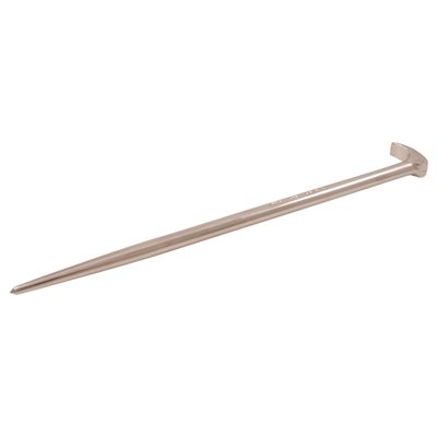 GRAY TOOLS 73615 - 15" ROLLING HEAD PRY BAR, 1 / 2" ROUND SHANK, NICKEL PLATE FINISH