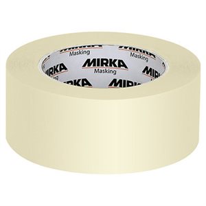 MIRKA 9191001801 – MASKING TAPE 100°C WHITE LINE 18MM X 50M, QTY. 48