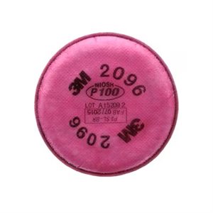 3M 7000002048 – PARTICULATE FILTER, 2096, P100, WITH NUISANCE LEVEL ACID GAS RELIEF, 2 / BAG