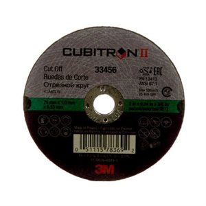 3M 7100032406 – CUBITRON™ II CUT-OFF WHEEL, 33456, 3 IN X 1 / 25 IN X 3 / 8 IN