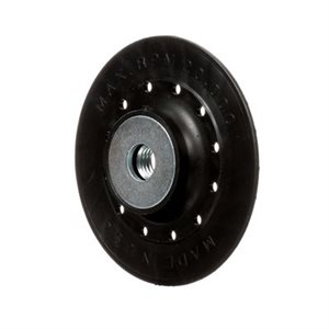3M 7000139386 – FIBRE DISC BACK-UP PAD WITH RETAINER NUT, PP5045MSSH, BLACK, 4 1 / 2 IN X 5 / 8-11 IN (114.3 MM)